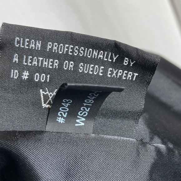 JLC New York Womens Soft Black 100% Leather Coat Raccoon Trim Hood Grunge Luxe - Picture 3 of 16